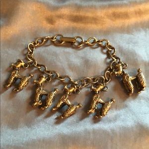 VINTAGE RARE POODLE CHARM BRACELET!!!